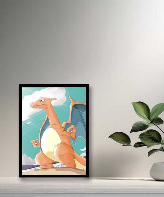 Cadre photo de Dracaufeu Pokémon