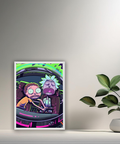 Cadre photo de Rick et Morty