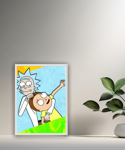 Cadre photo de Rick et Morty