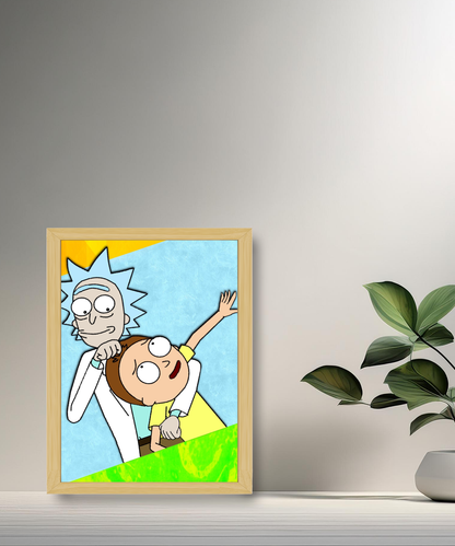 Cadre photo de Rick et Morty