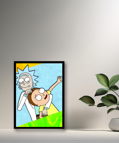 Cadre photo de Rick et Morty