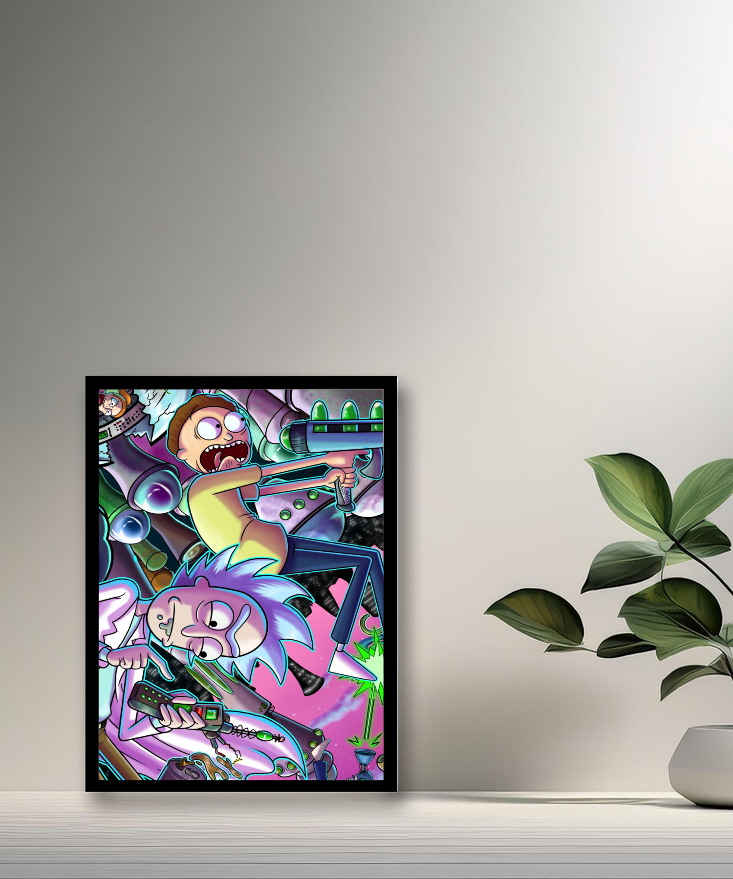 Cadre photo de Rick et Morty