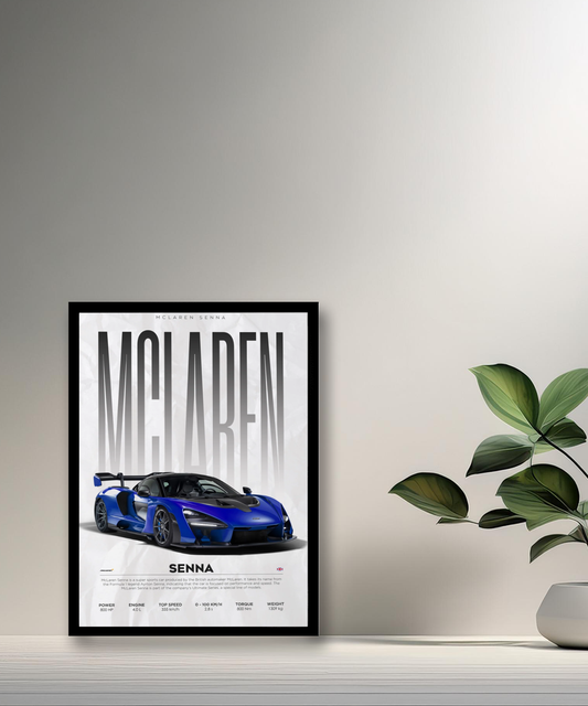 Cadre photo McLaren Senna