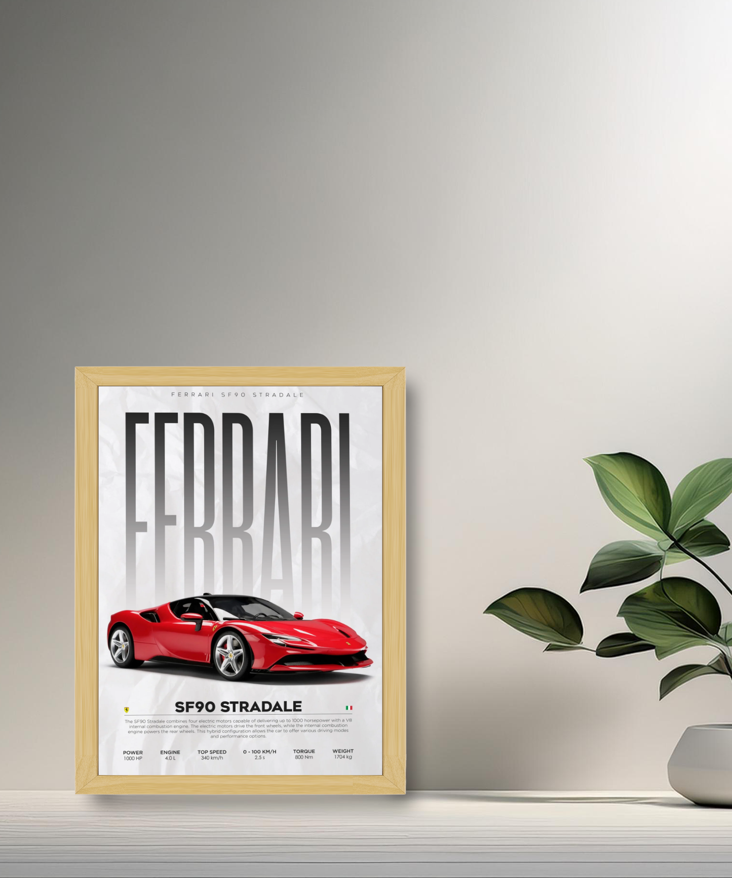 Cadre photo Ferrari SF90 Stradale