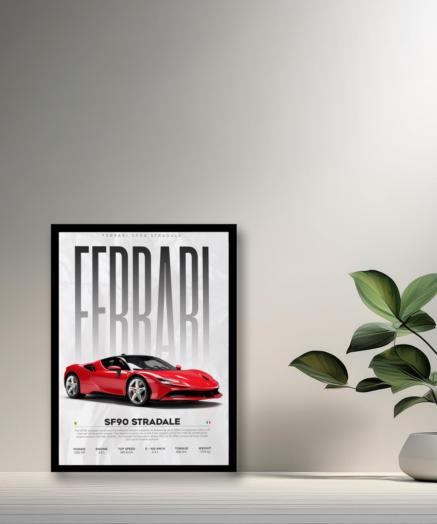 Cadre photo Ferrari SF90 Stradale