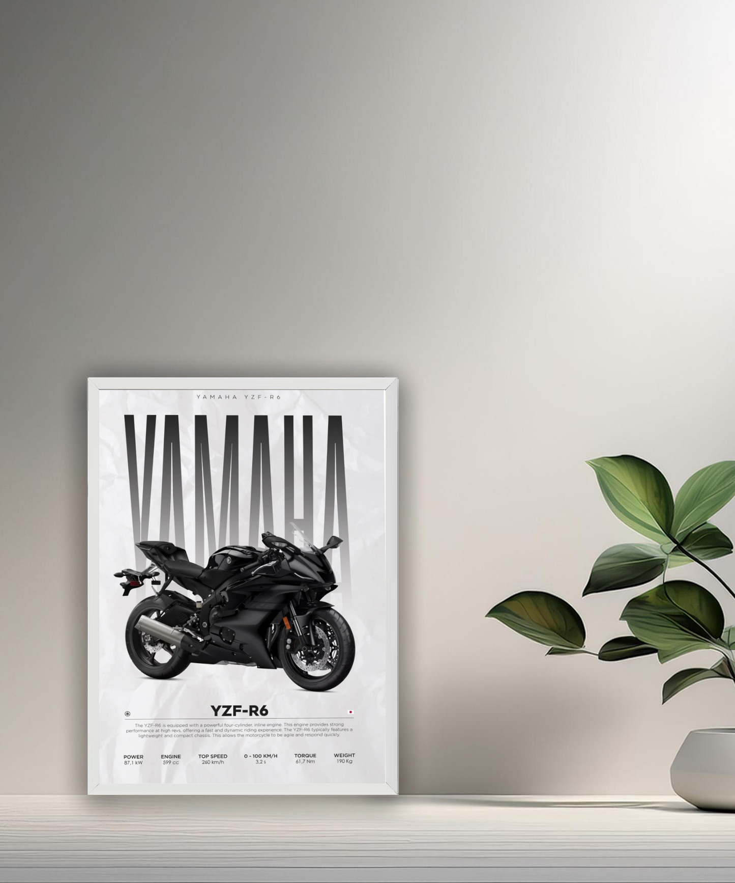 Cadre photo Yamaha YZF-R6