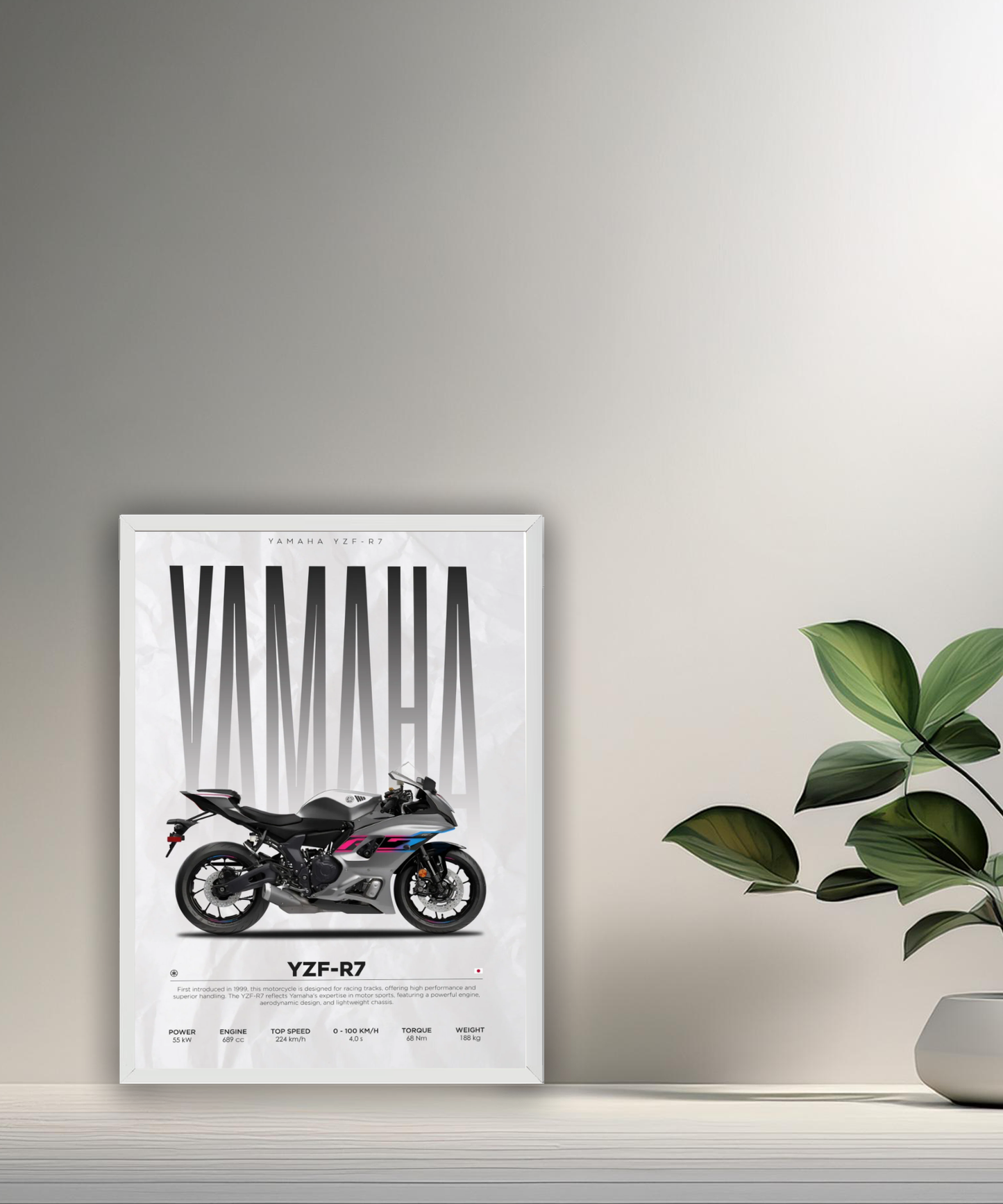 Cadre photo Yamaha YZF-R7
