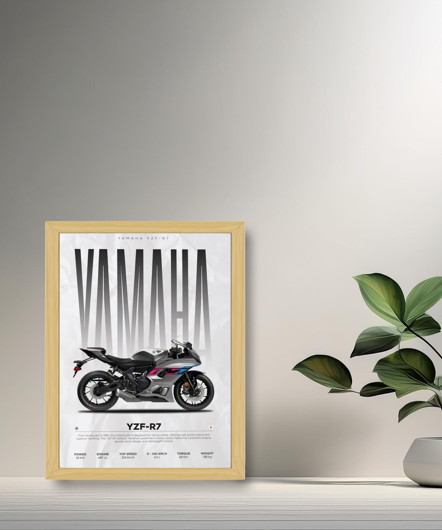 Cadre photo Yamaha YZF-R7