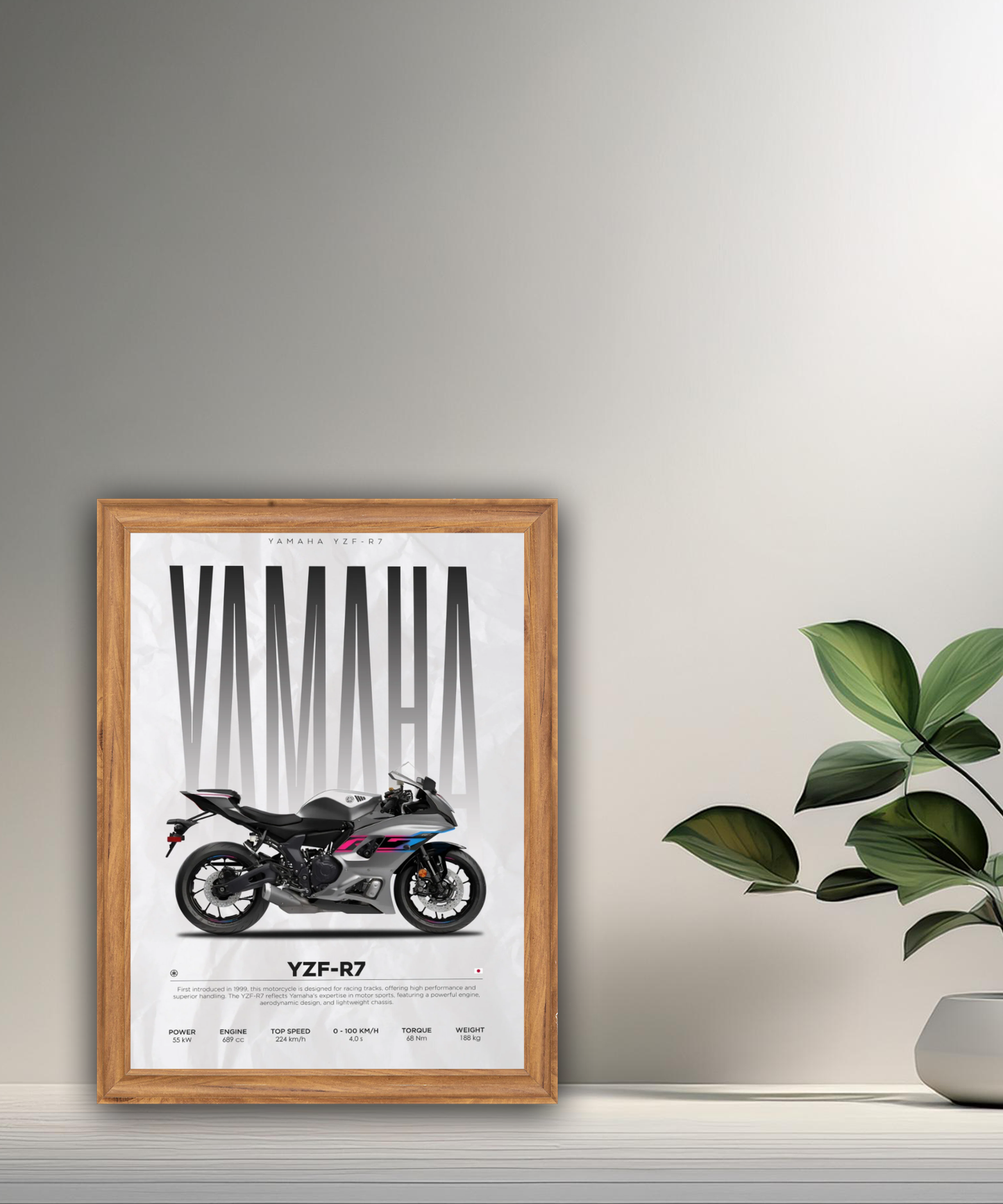 Cadre photo Yamaha YZF-R7