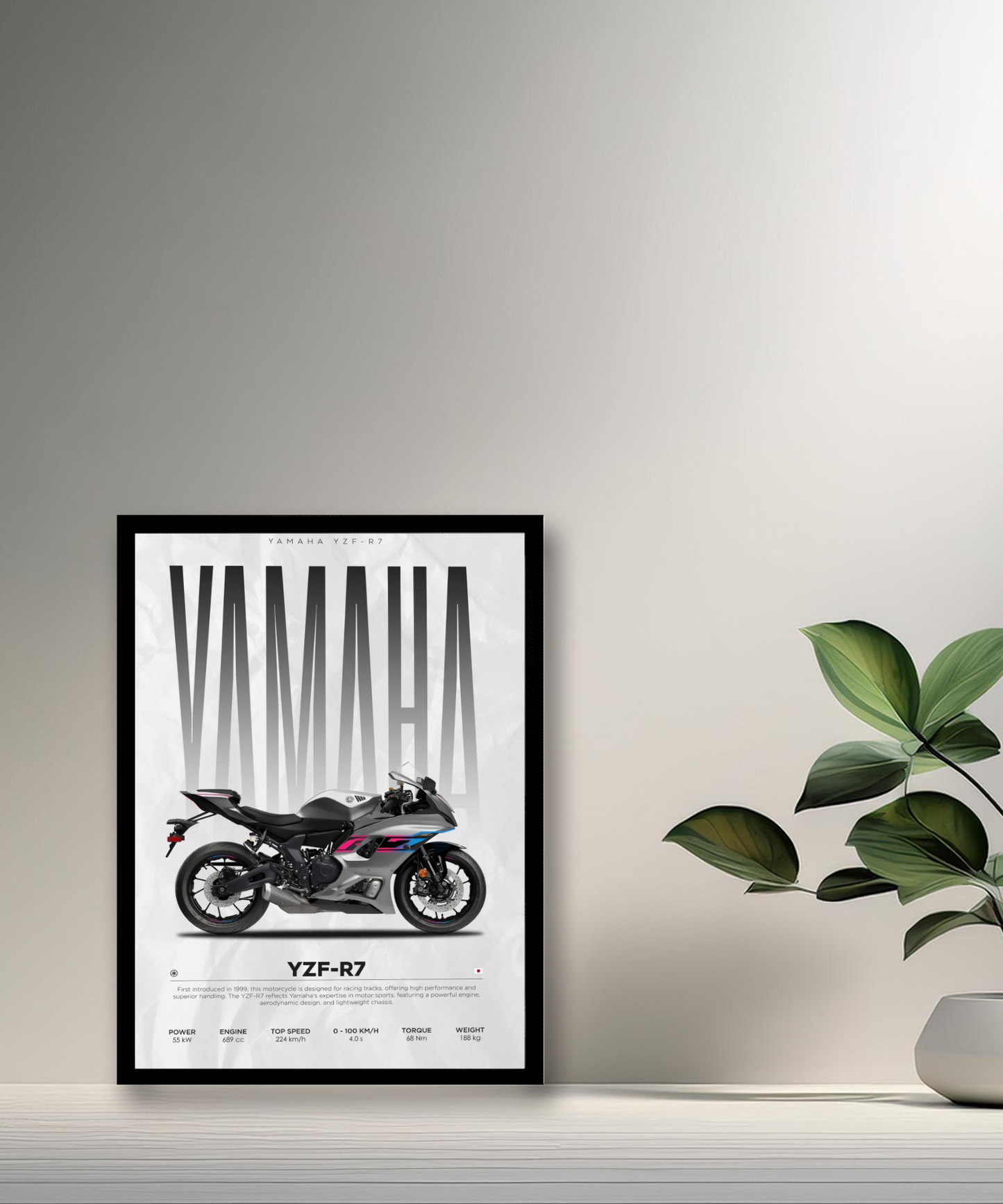 Cadre photo Yamaha YZF-R7