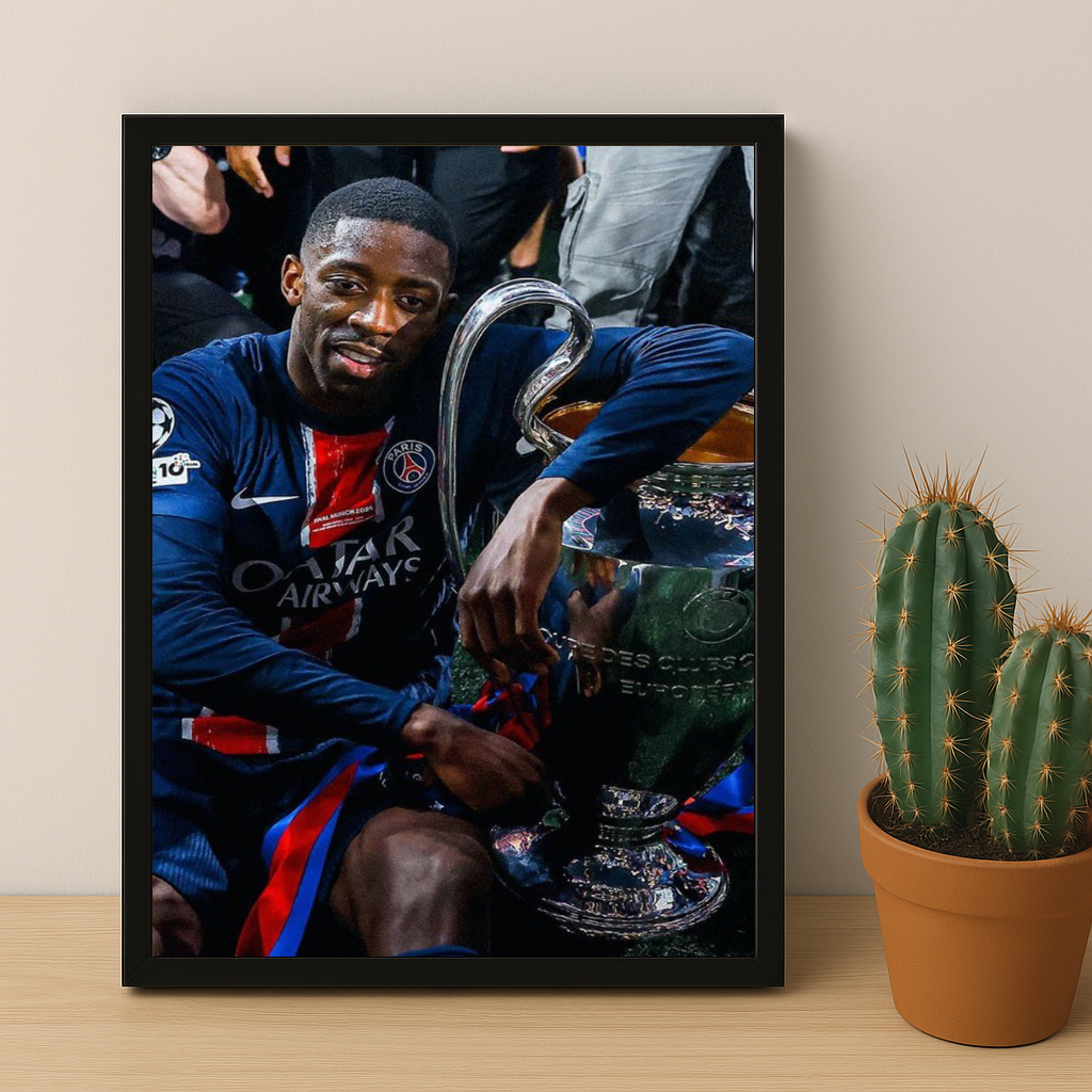 Cadre photo Paris Saint-Germain LDC Dembélé