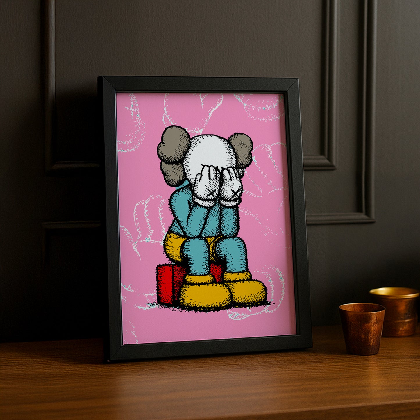Poster Kaws pixel