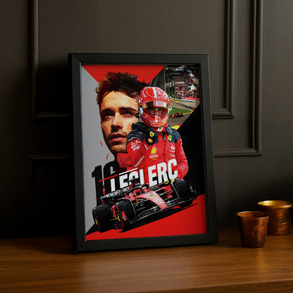 Cadre photo Charles Leclerc Formule 1