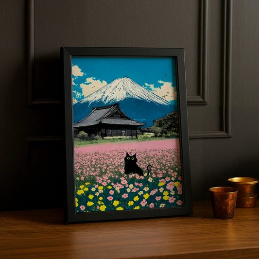 Cadre Photo Chat - Champs