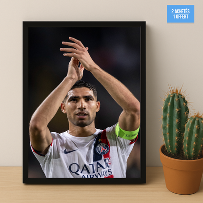 Poster encadrée Paris Saint-Germain - Achraf Hakimi PSG