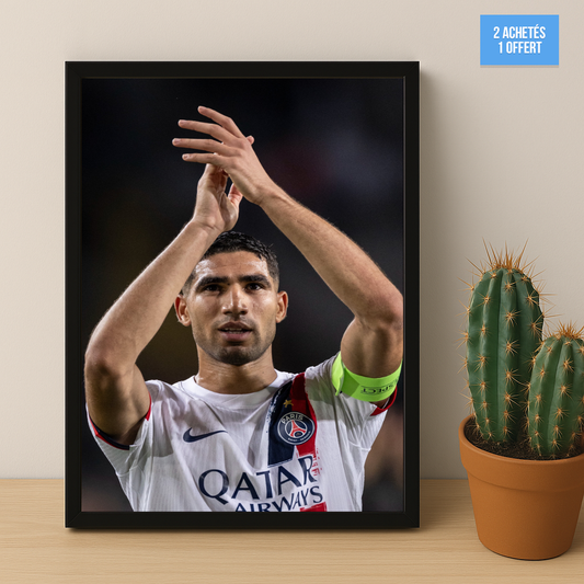 Poster encadrée Paris Saint-Germain - Achraf Hakimi PSG