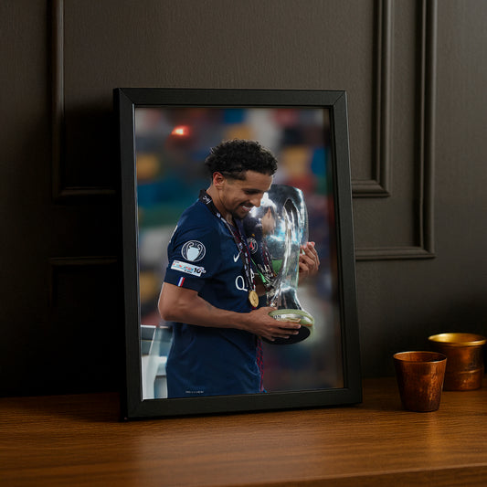 Poster encadrée Paris Saint-Germain - Marquinhos LDC