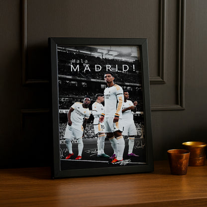 Cadre Photo Real Madrid Hala Madrid – Affiche HD Encadrée Papier Premium