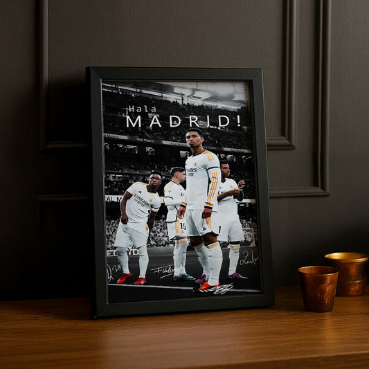 Cadre Photo Real Madrid Hala Madrid – Affiche HD Encadrée Papier Premium