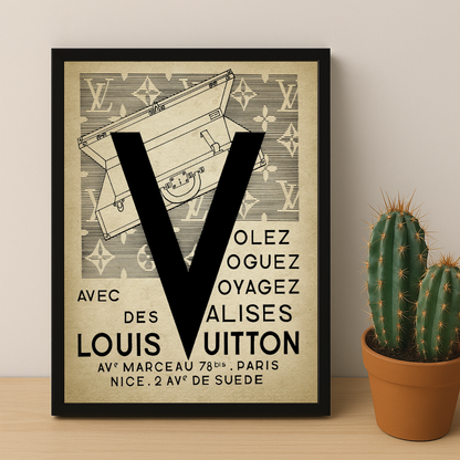 Cadre photo Louis Vuitton Volez, voyagez, voguez