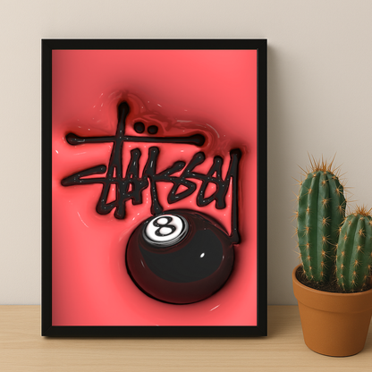 Cadre photo Stüssy - 3D Rouge