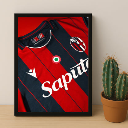 Poster Maillot Football - Bologna Kit 25-26