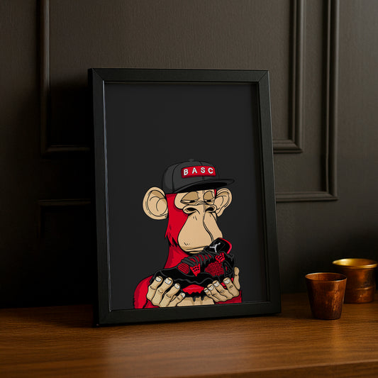 Cadre photo Bayc Ape Air Jordan 4 Chicago