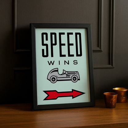 Speed Wins Monopoly - Cadre photo