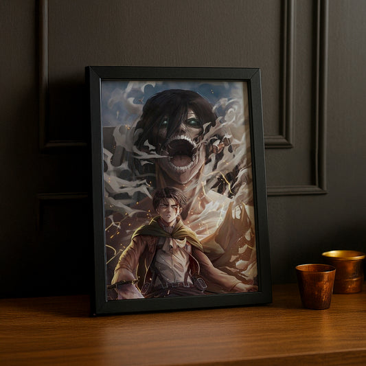 Cadre Photo Attack On Titan - Eren vs Titan