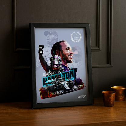 Cadre photo Lewis Hamilton Formule 1