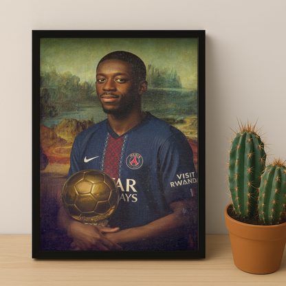 Poster Ousmane Dembélé Ballon d'Or 2025