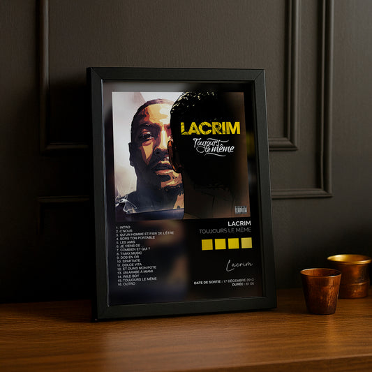 Cadre photo Album Musicaux - Toujours le même de Lacrim
