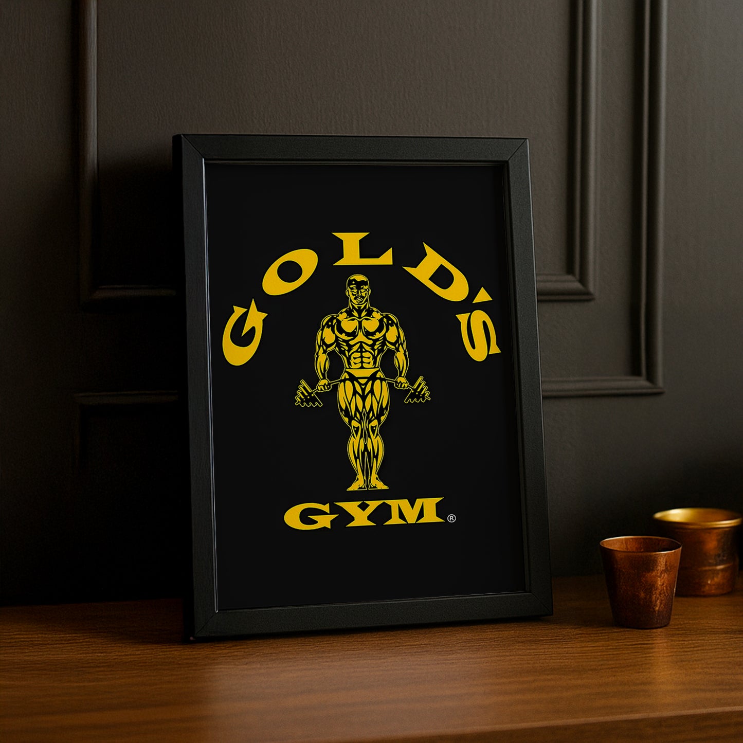 Poster Photo Musculation - Gold's Gym