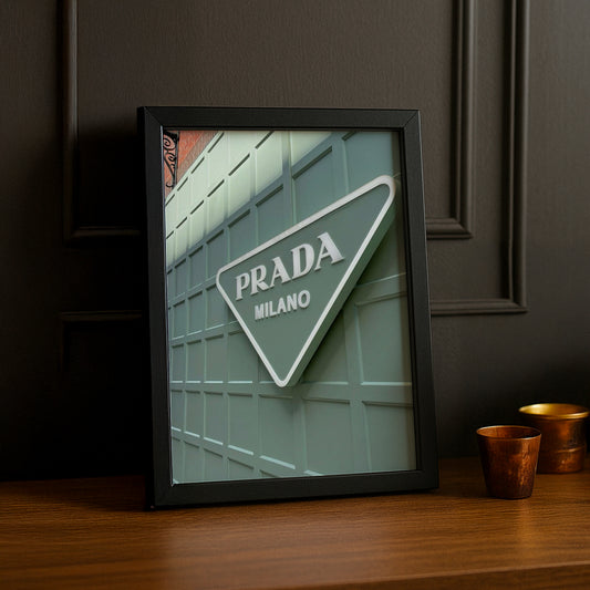 Cadre Photo Prada - Badge Vert