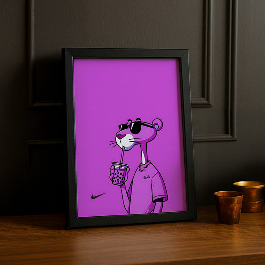 Cadre photo Panthère violet x Nike