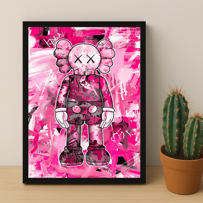 Kaws Pink Graffiti