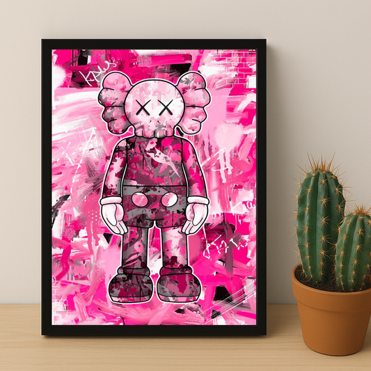 Kaws Pink Graffiti