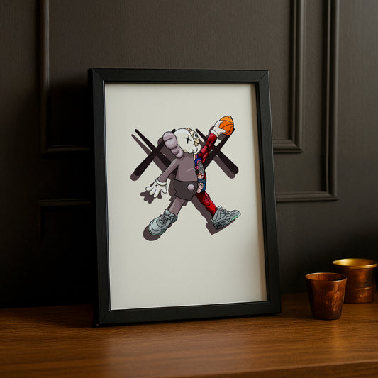 Poster Kaws football américain