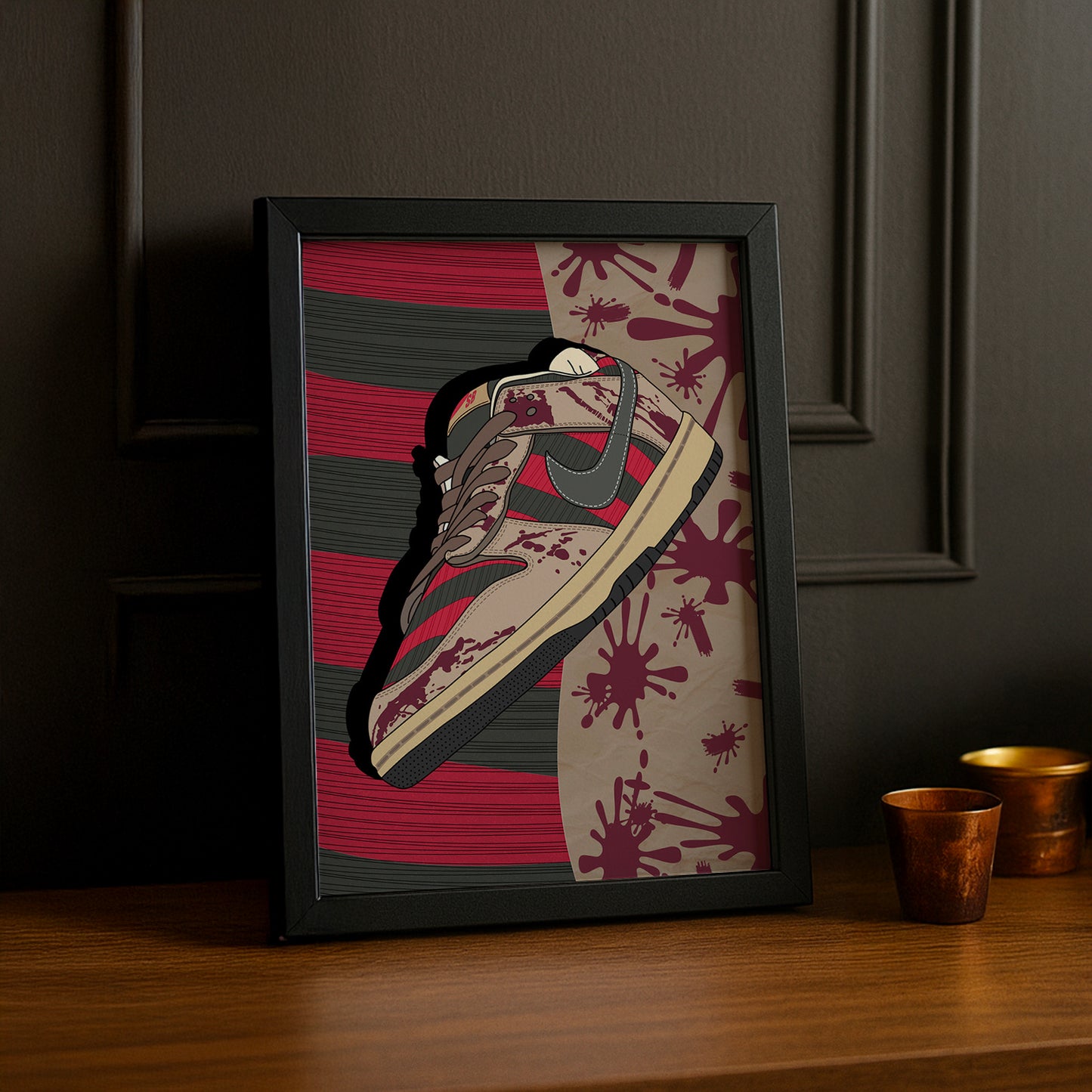 Cadre photo Nike Dunk SB Freddy Krueger