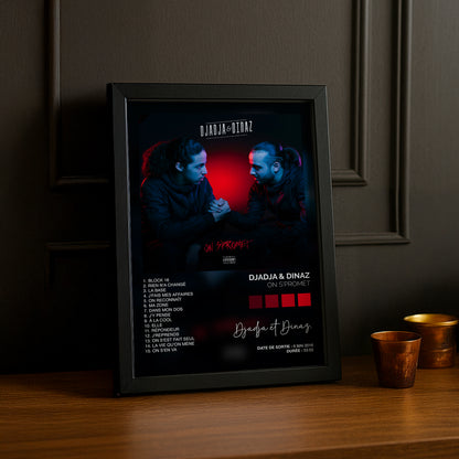 Cadre photo Album Musicaux - On S'Promet de Djadja & Dinaz