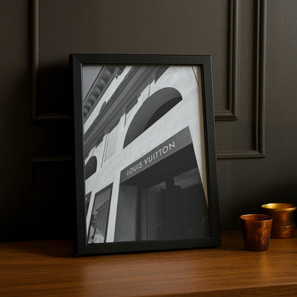 Cadre photo Louis Vuitton devanture Paris