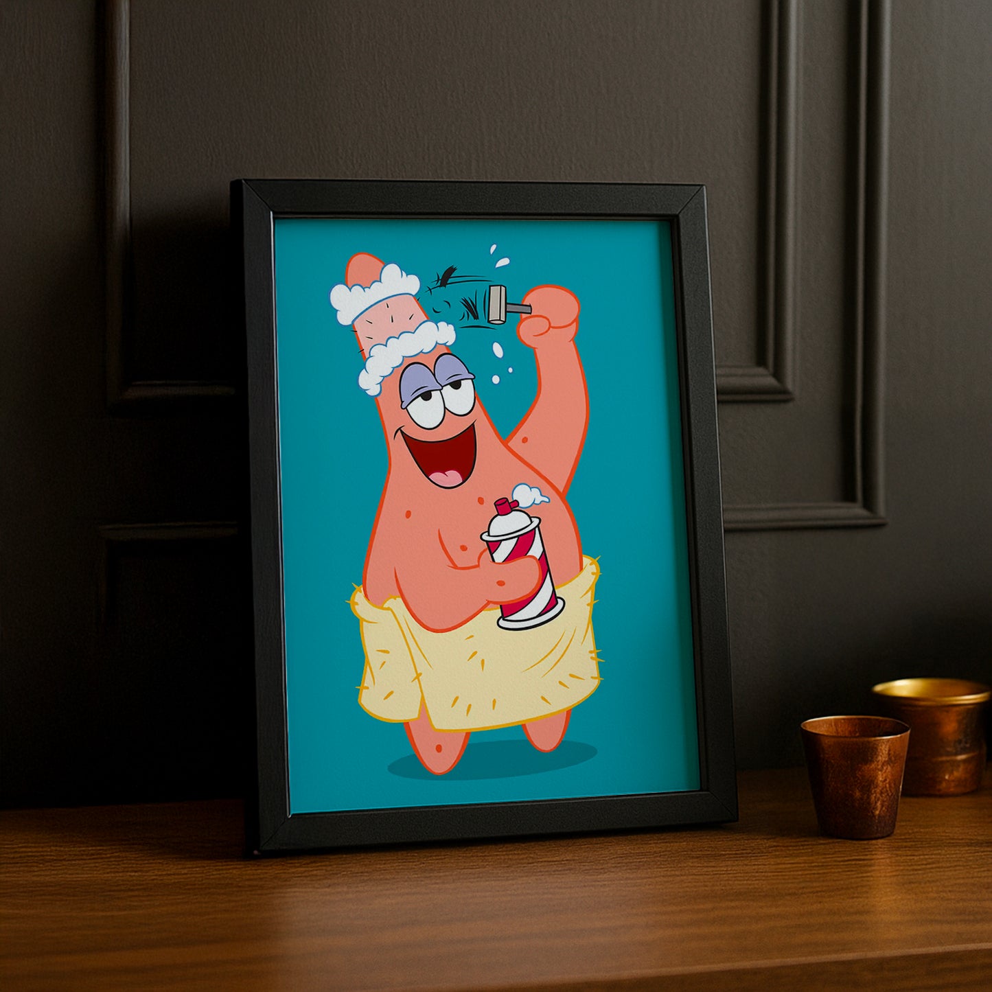 Cadre Photo Bob L'Éponge - Patrick Étoile Shave