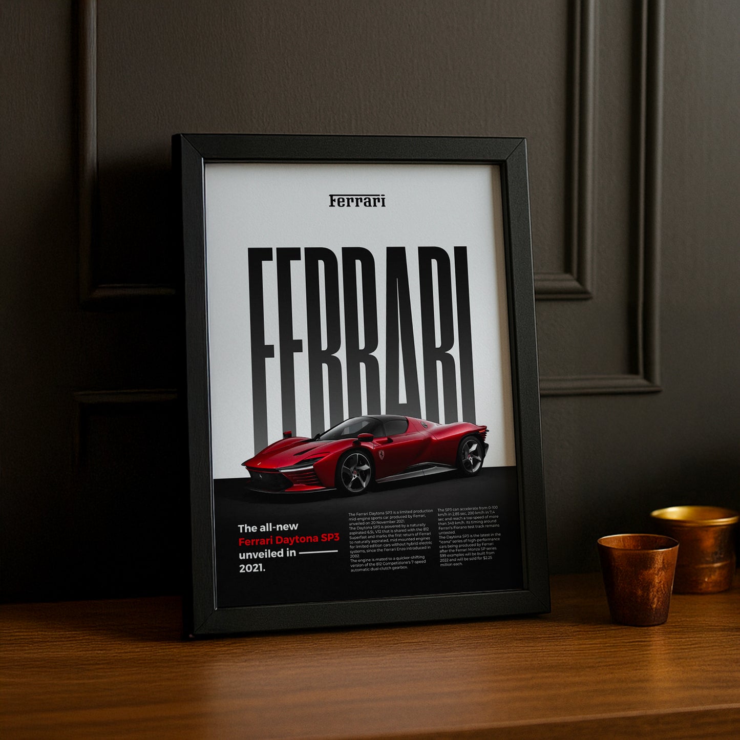 Poster Voitures - Ferrari Daytona SP3