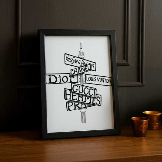 Cadre photo Mode - Panneaux Multi-Marques