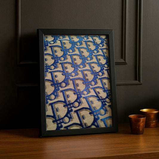 Cadre photo Christian Dior - Monogram bleu