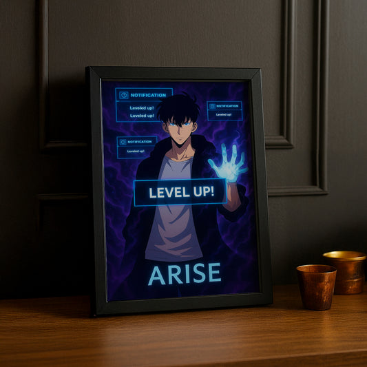 Cadre Photo Solo Leveling - Level Up Notification