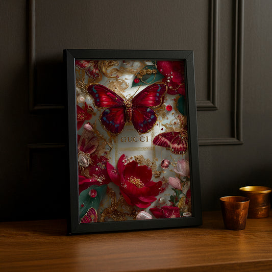 Cadre Photo Gucci - Papillons Illustration