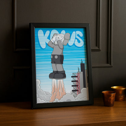 Poster Kaws Fusée