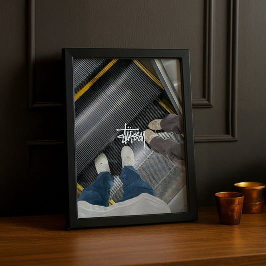 Cadre photo Stüssy escalier