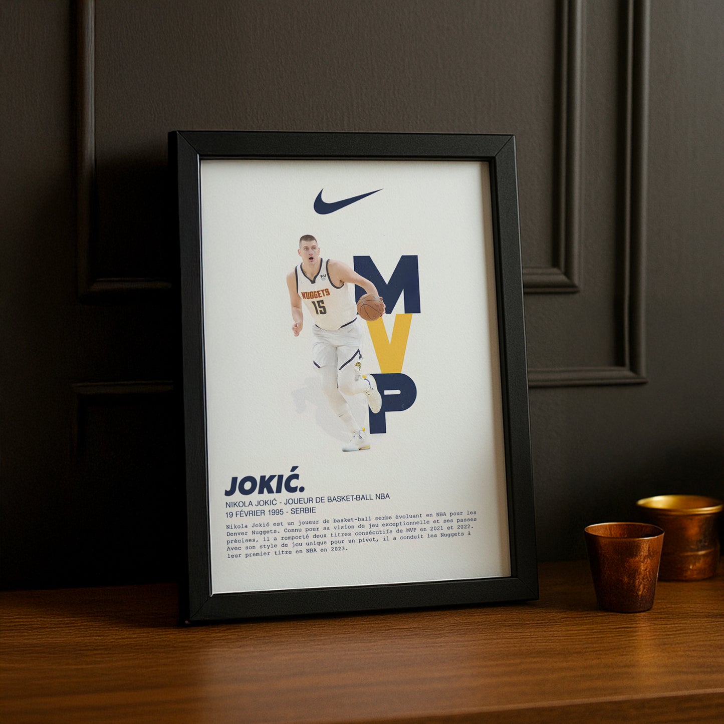 Cadre photo Nikola Jokic NBA